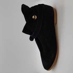 House of Harlow 1960 Black suede Wrap Around Bootie